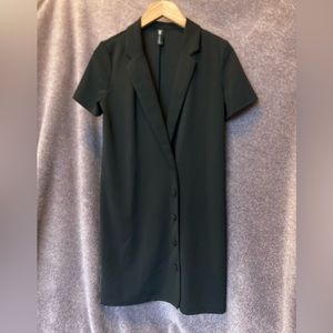 Slim Lapeled Button-Down Dress by Zara